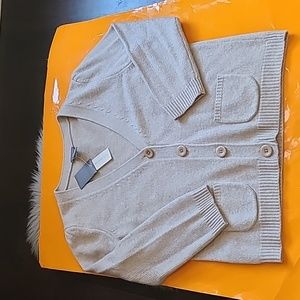Nwt! Anne Taylor quarter sleeve cardigan sweater